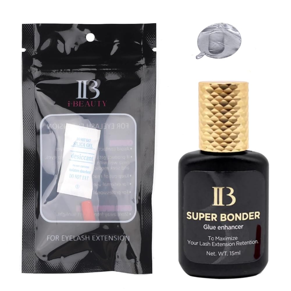IB Super Bonder Fixing Agent for Eyelashes Extensions Primer for Lash Glue Help Korea IBeauty Adhesive Hardener Professional 15ml