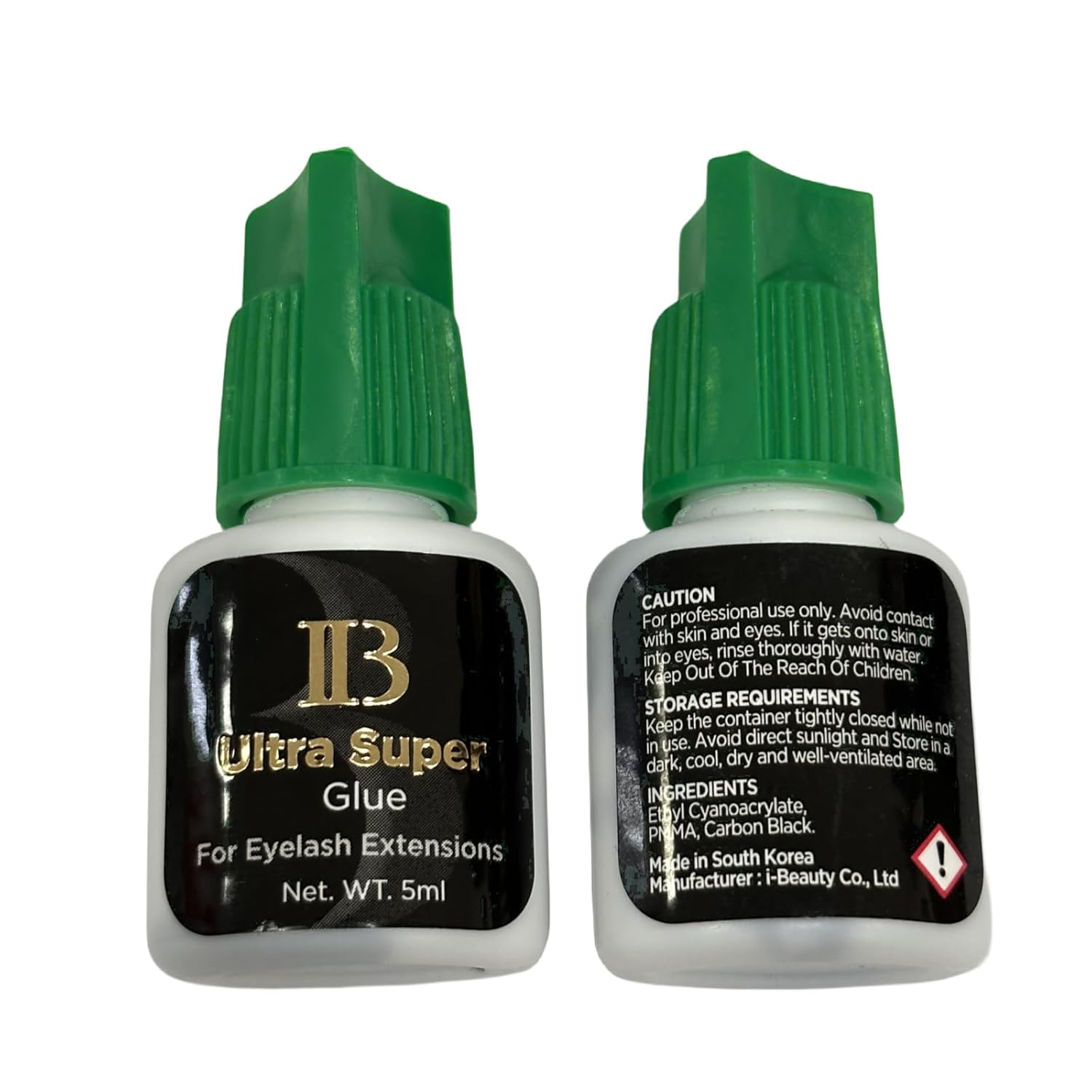 Lava Lash 1 PCS Eyelash Extensions Ibeauty Ultra Super Glue 5ml, Semi-Permanent Eyelash Extension Glue, 1-2 Sec Drying Time, Keep 5-6 Weeks