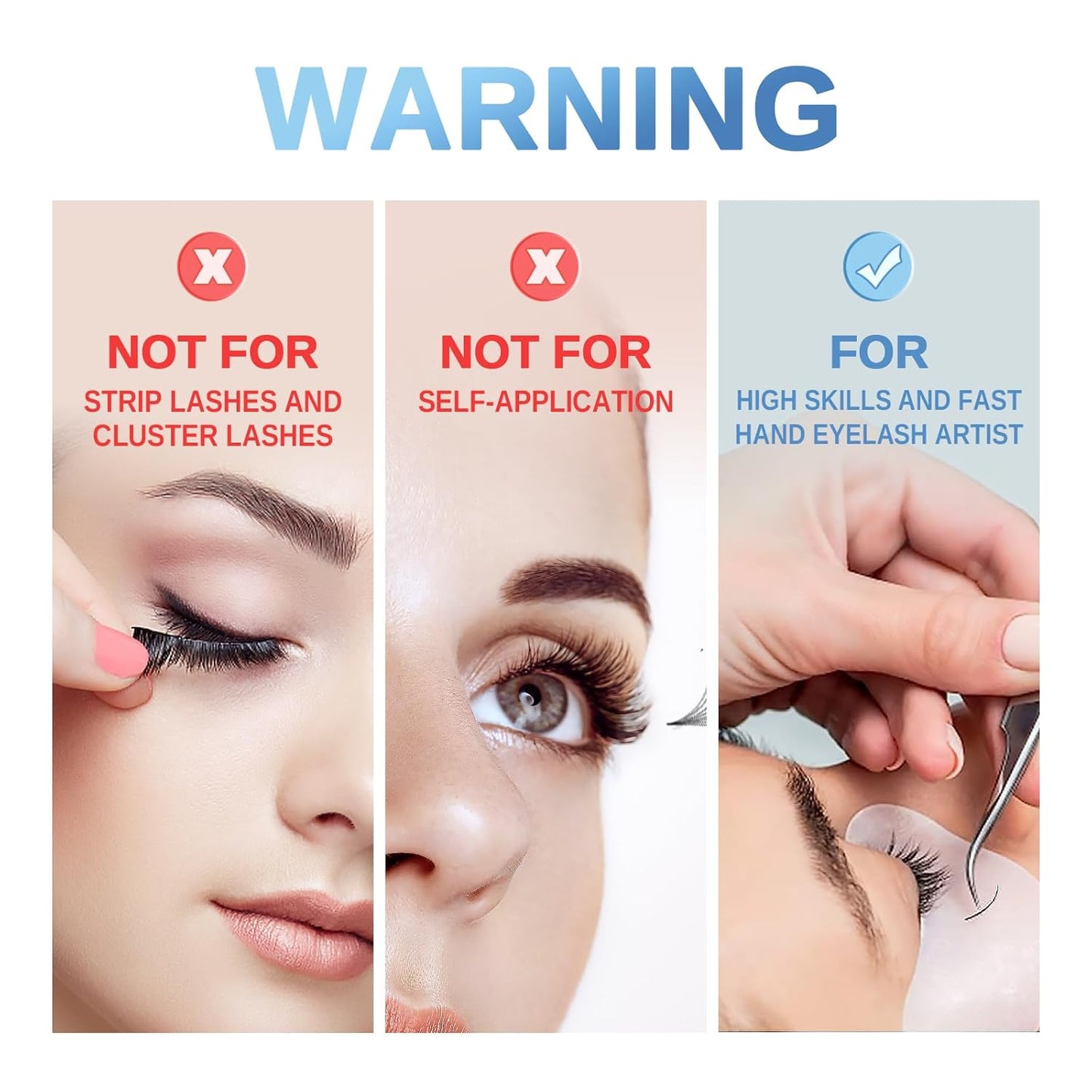 Lava Lash 1 PCS Eyelash Extensions Ibeauty Ultra Super Glue 5ml, Semi-Permanent Eyelash Extension Glue, 1-2 Sec Drying Time, Keep 5-6 Weeks